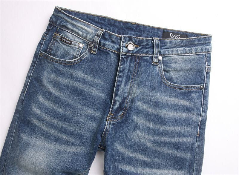 Dolce & Gabbana DG VIBE3 Embroidered Logo Slim Fit Jeans
