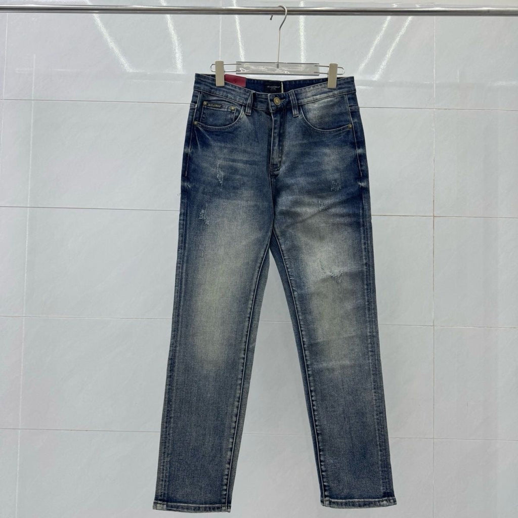 Dolce & Gabbana DG VIBE3 Embroidered Logo Slim Fit Jeans