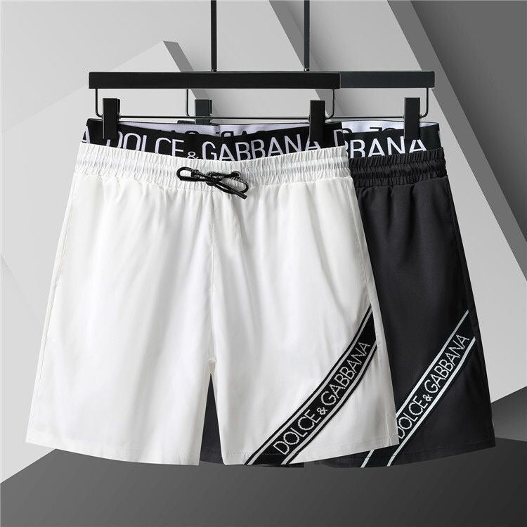 Dolce & Gabbana DG Colorblock Graphic Print Beach Shorts