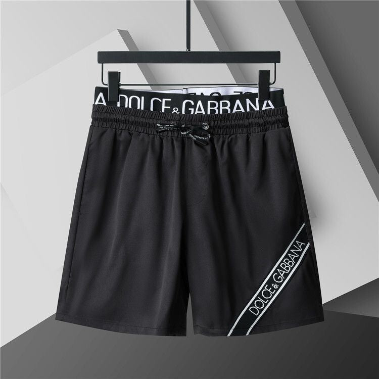 Dolce & Gabbana DG Colorblock Graphic Print Beach Shorts