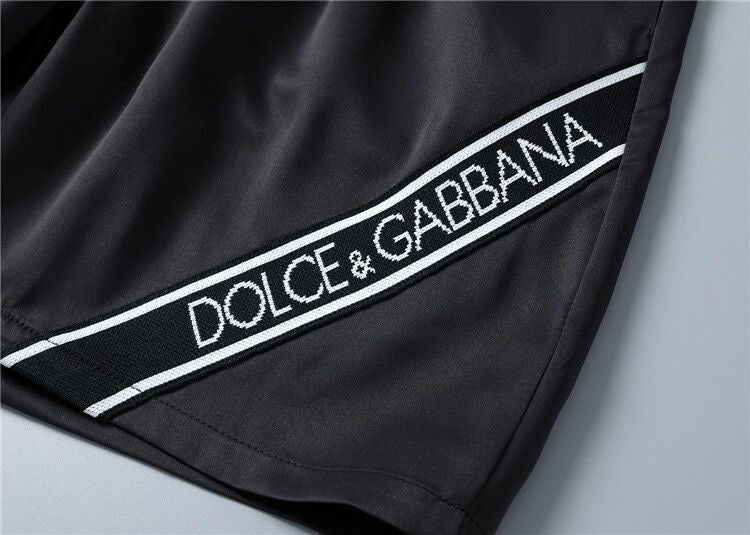 Dolce & Gabbana DG Colorblock Graphic Print Beach Shorts