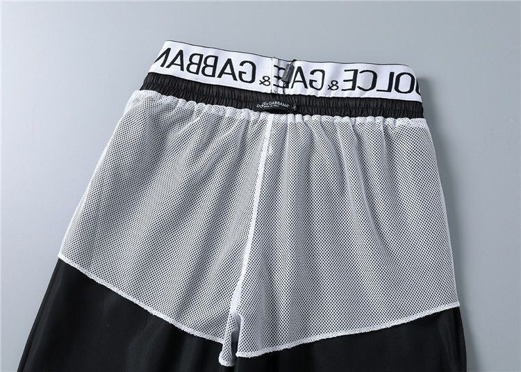 Dolce & Gabbana DG Colorblock Graphic Print Beach Shorts