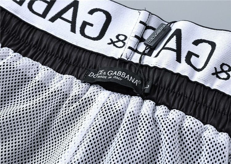 Dolce & Gabbana DG Colorblock Graphic Print Beach Shorts