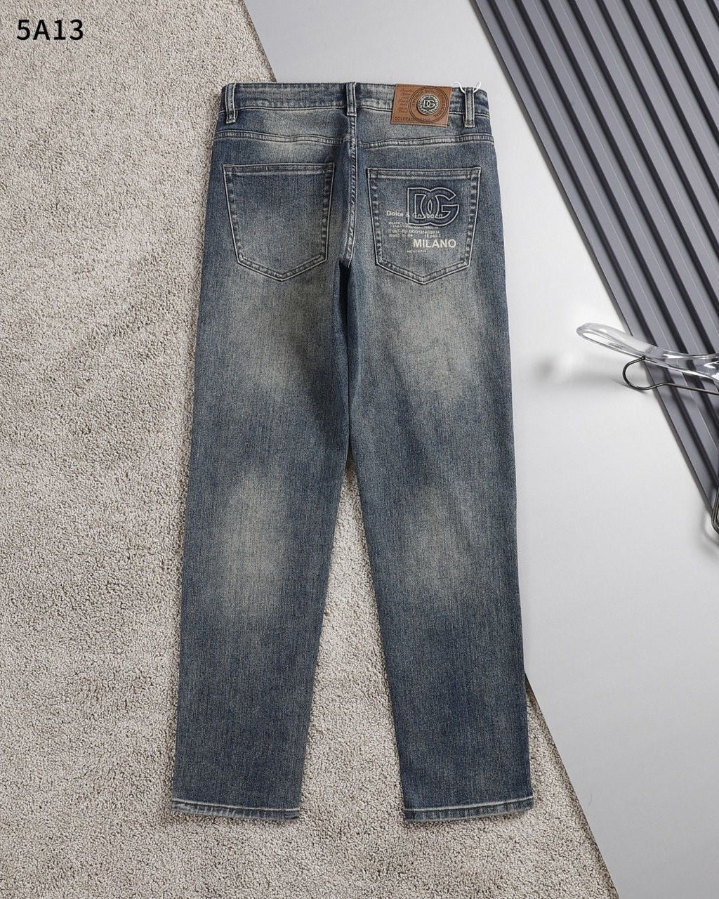 Dolce & Gabbana DG VIBE3 Embroidered Logo Slim Fit Jeans