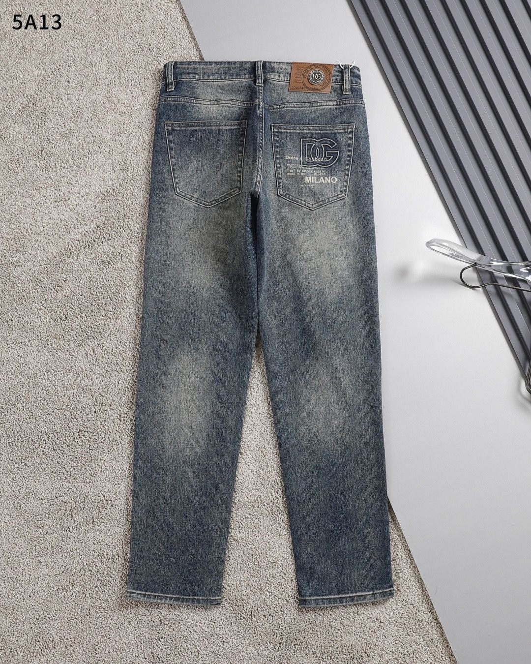 Dolce & Gabbana DG VIBE3 Embroidered Logo Slim Fit Jeans