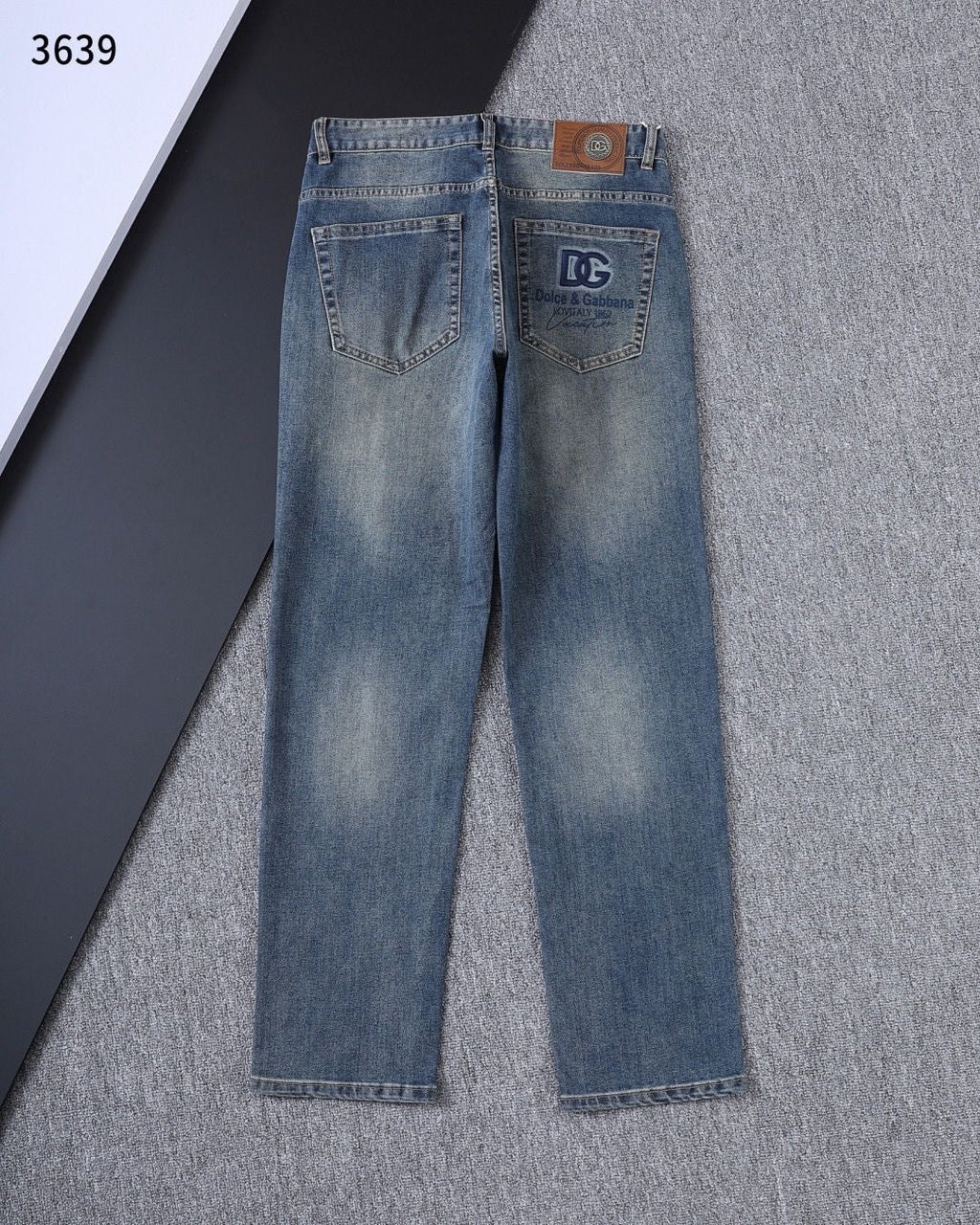 Dolce & Gabbana DG VIBE3 Embroidered Logo Slim Fit Jeans