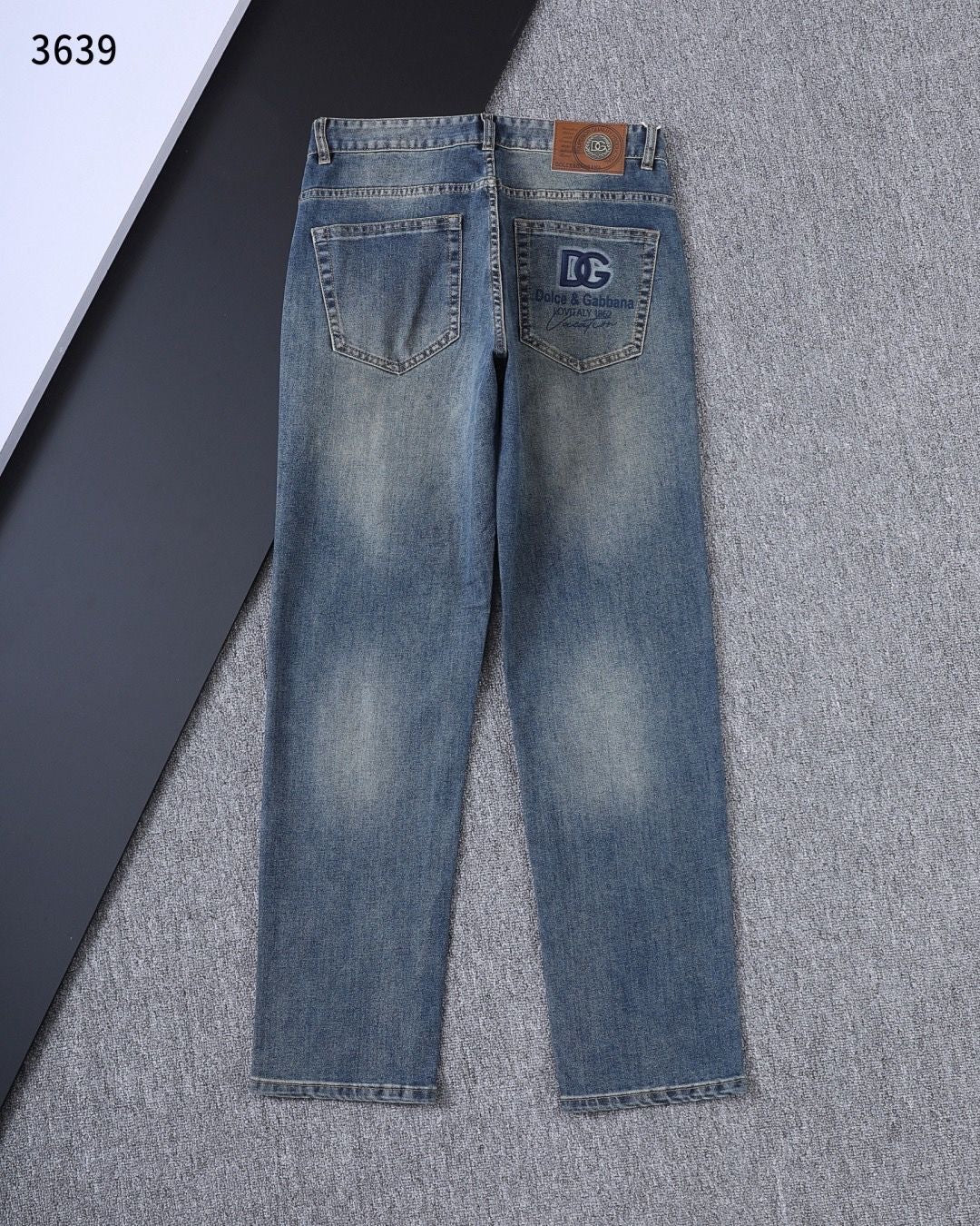 Dolce & Gabbana DG VIBE3 Embroidered Logo Slim Fit Jeans