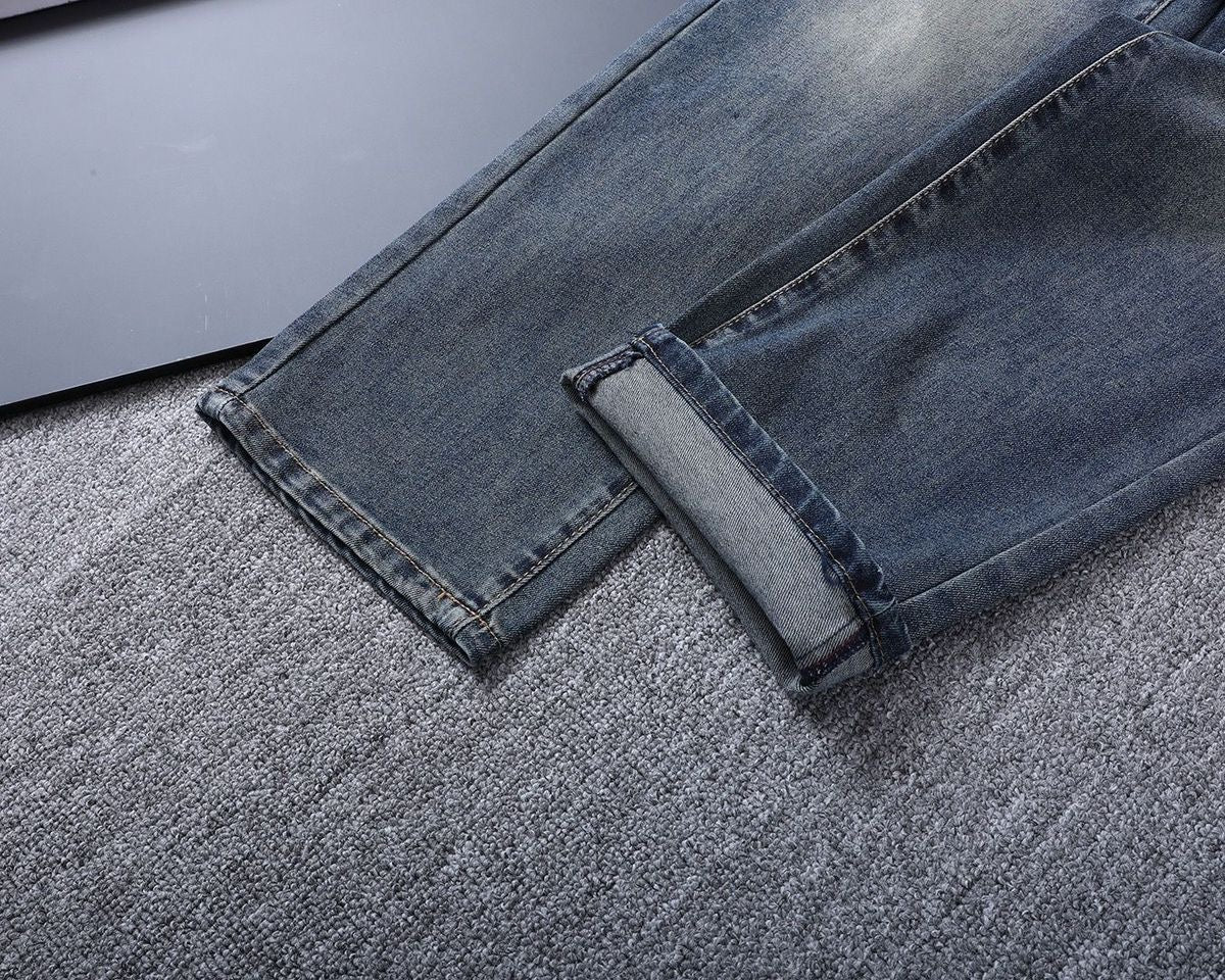 Dolce & Gabbana DG VIBE3 Embroidered Logo Slim Fit Jeans