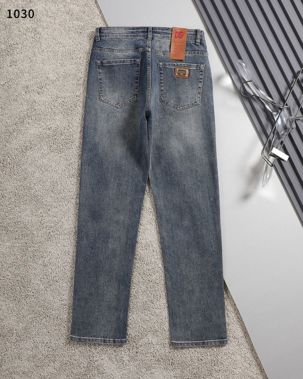 Dolce & Gabbana DG VIBE3 Embroidered Logo Slim Fit Jeans