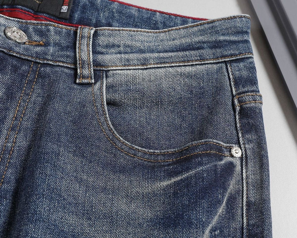Dolce & Gabbana DG VIBE3 Embroidered Logo Slim Fit Jeans