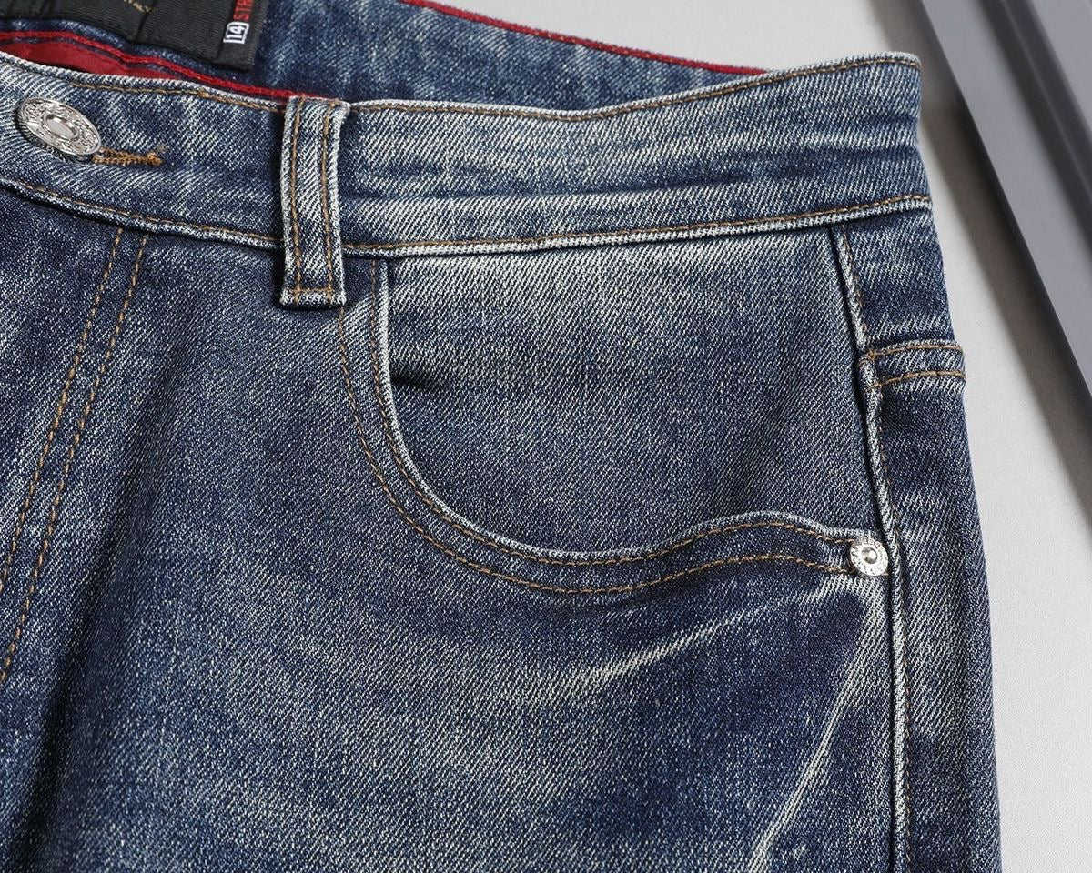 Dolce & Gabbana DG VIBE3 Embroidered Logo Slim Fit Jeans
