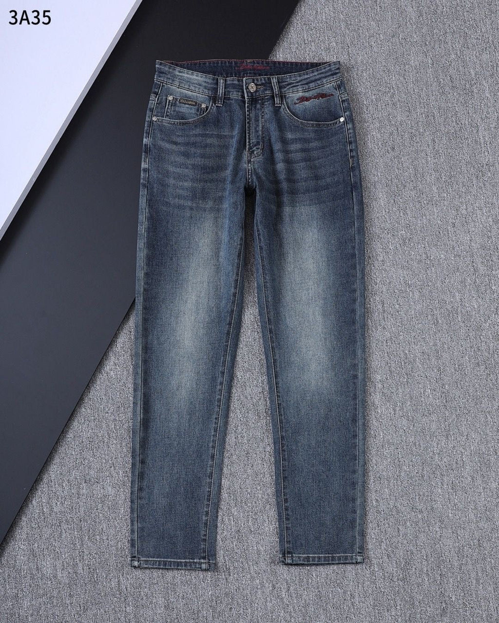 Dolce & Gabbana DG VIBE3 Embroidered Logo Slim Fit Jeans