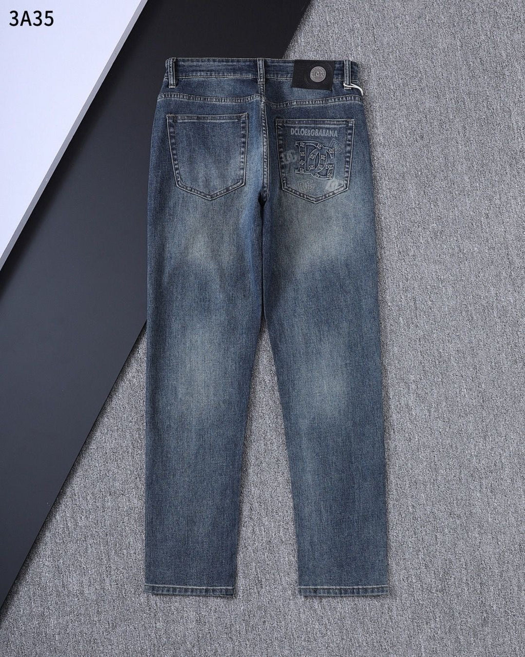 Dolce & Gabbana DG VIBE3 Embroidered Logo Slim Fit Jeans