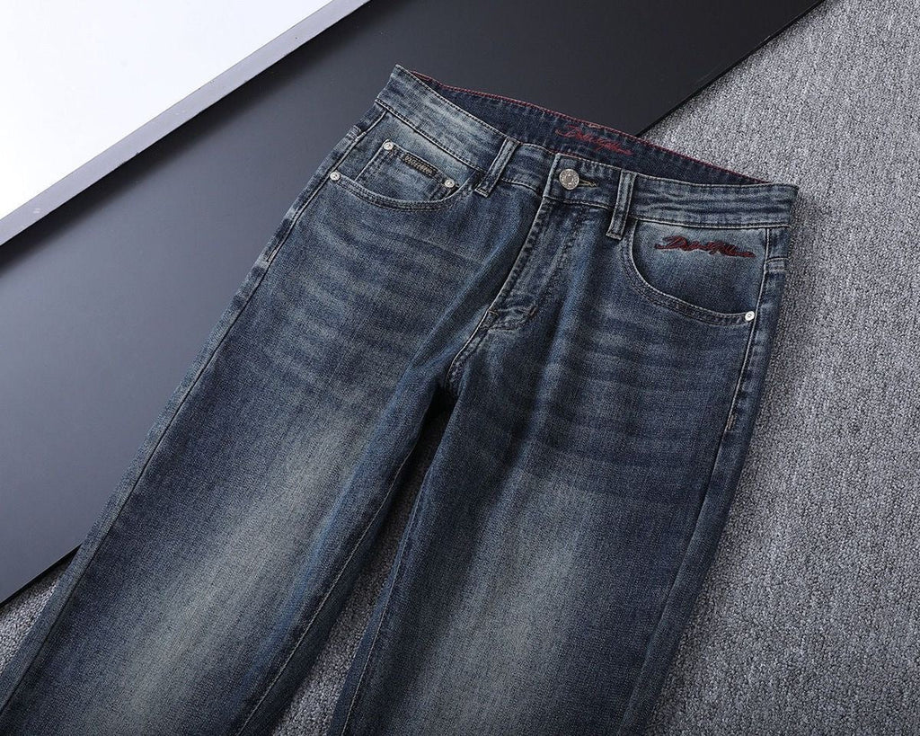 Dolce & Gabbana DG VIBE3 Embroidered Logo Slim Fit Jeans