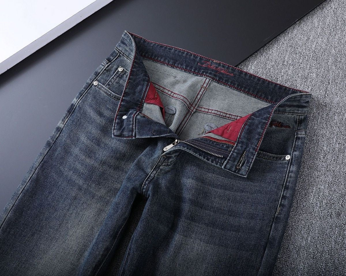 Dolce & Gabbana DG VIBE3 Embroidered Logo Slim Fit Jeans