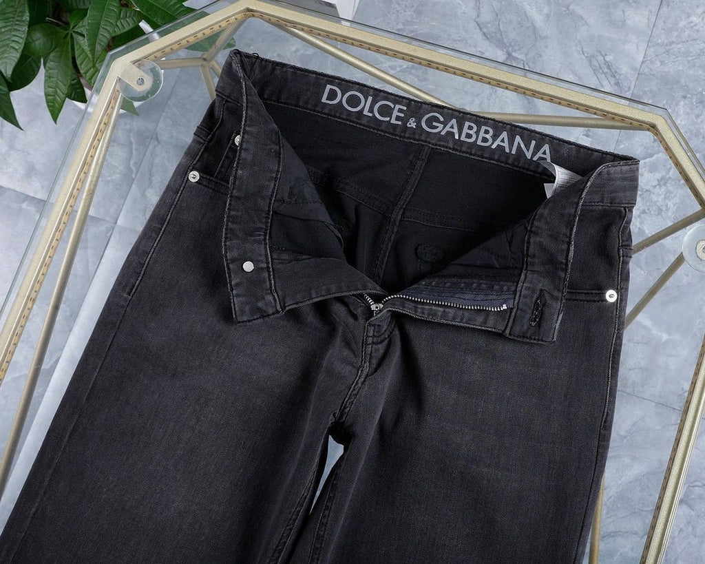 Dolce & Gabbana DG VIBE3 Embroidered Logo Slim Fit Jeans
