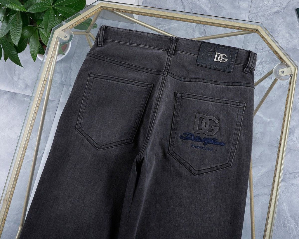 Dolce & Gabbana DG VIBE3 Embroidered Logo Slim Fit Jeans