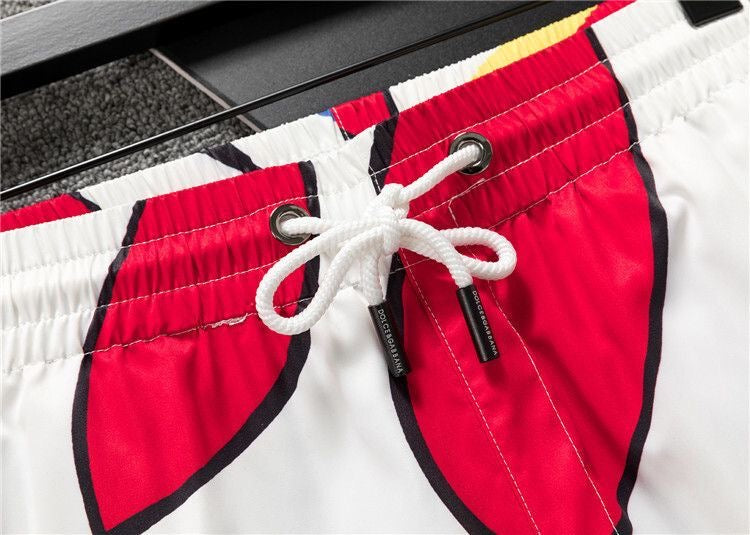 Dolce & Gabbana DG Colorblock Graphic Print Beach Shorts