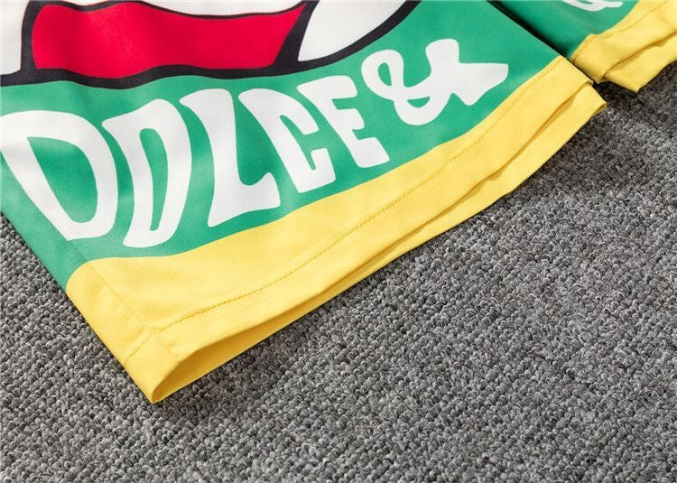 Dolce & Gabbana DG Colorblock Graphic Print Beach Shorts