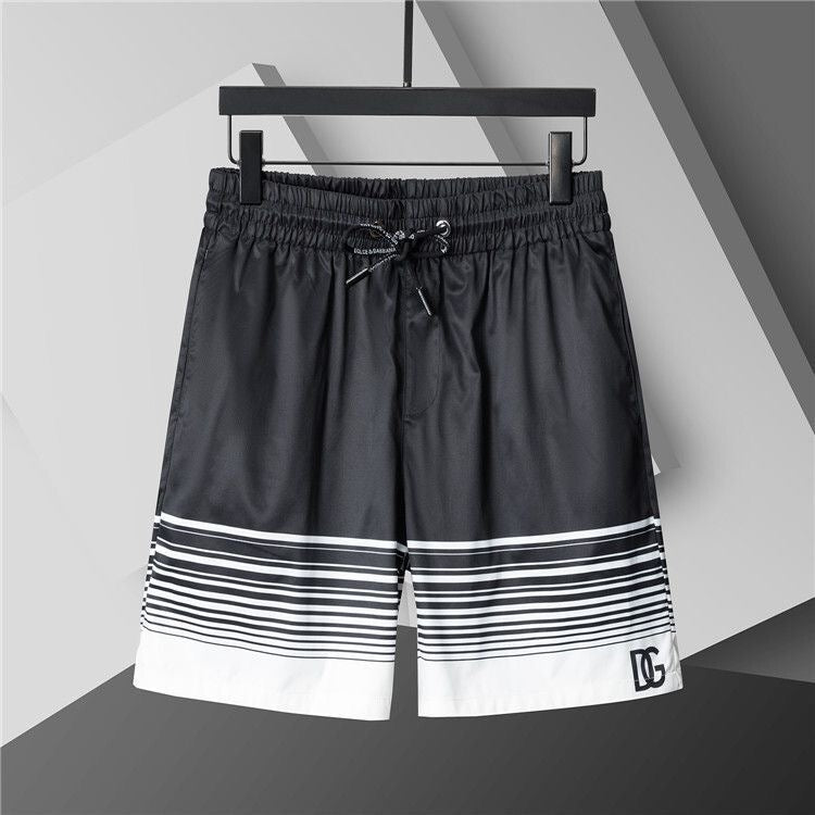 Dolce & Gabbana DG Colorblock Graphic Print Beach Shorts