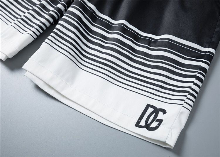 Dolce & Gabbana DG Colorblock Graphic Print Beach Shorts