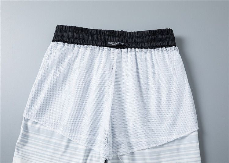 Dolce & Gabbana DG Colorblock Graphic Print Beach Shorts