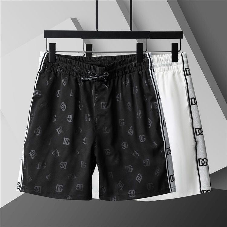 Dolce & Gabbana DG Colorblock Graphic Print Beach Shorts
