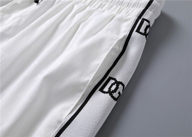 Dolce & Gabbana DG Colorblock Graphic Print Beach Shorts