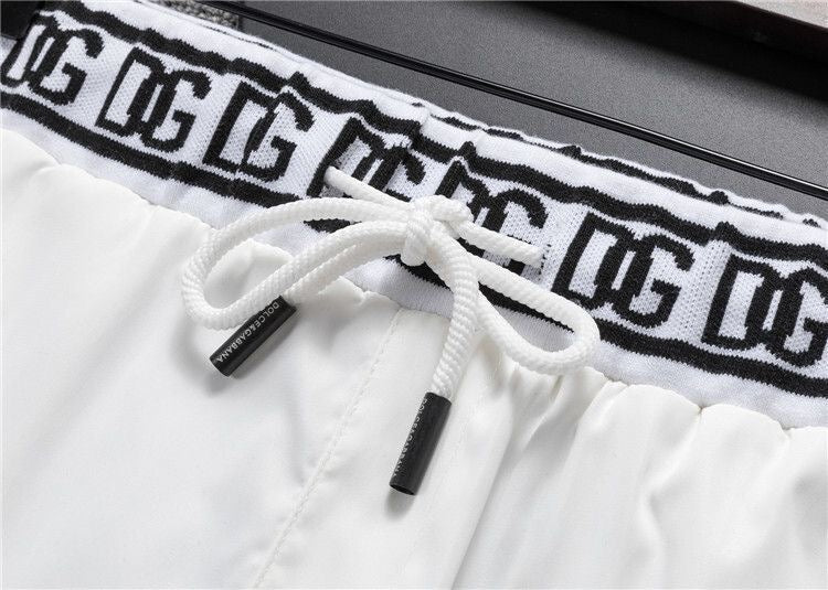 Dolce & Gabbana DG Colorblock Graphic Print Beach Shorts