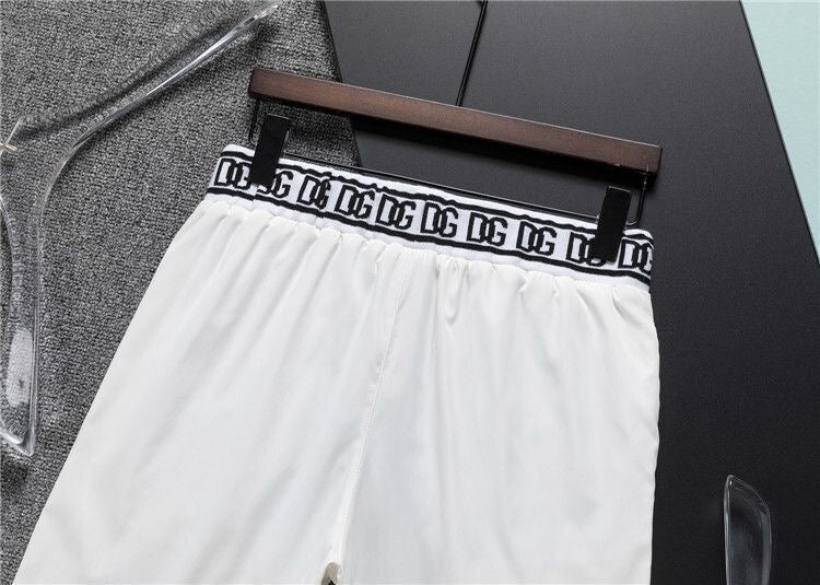 Dolce & Gabbana DG Colorblock Graphic Print Beach Shorts