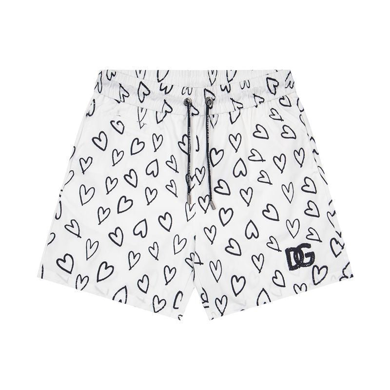 Dolce & Gabbana DG Colorblock Graphic Print Beach Shorts