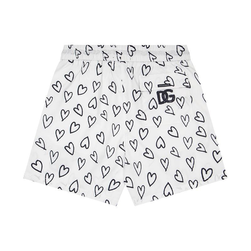 Dolce & Gabbana DG Colorblock Graphic Print Beach Shorts
