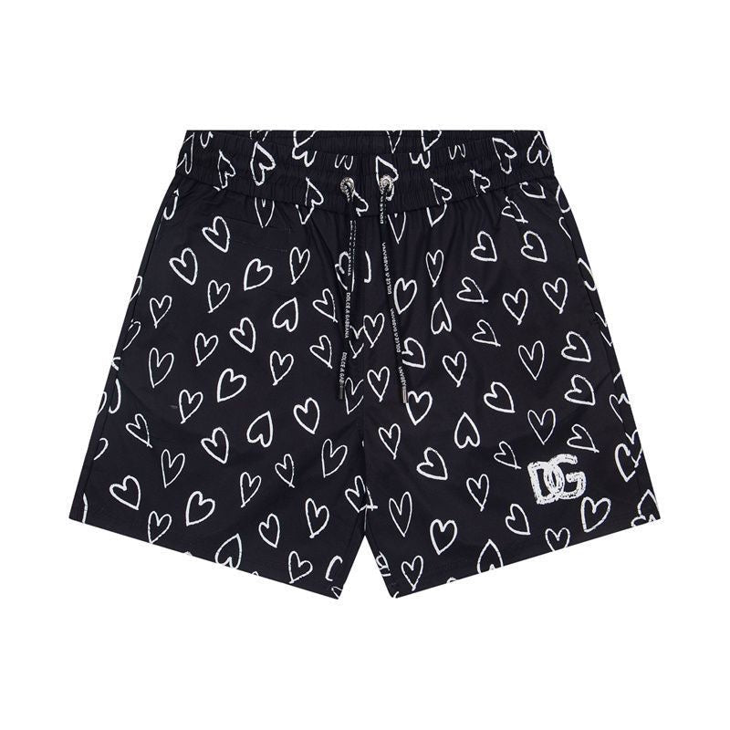 Dolce & Gabbana DG Colorblock Graphic Print Beach Shorts
