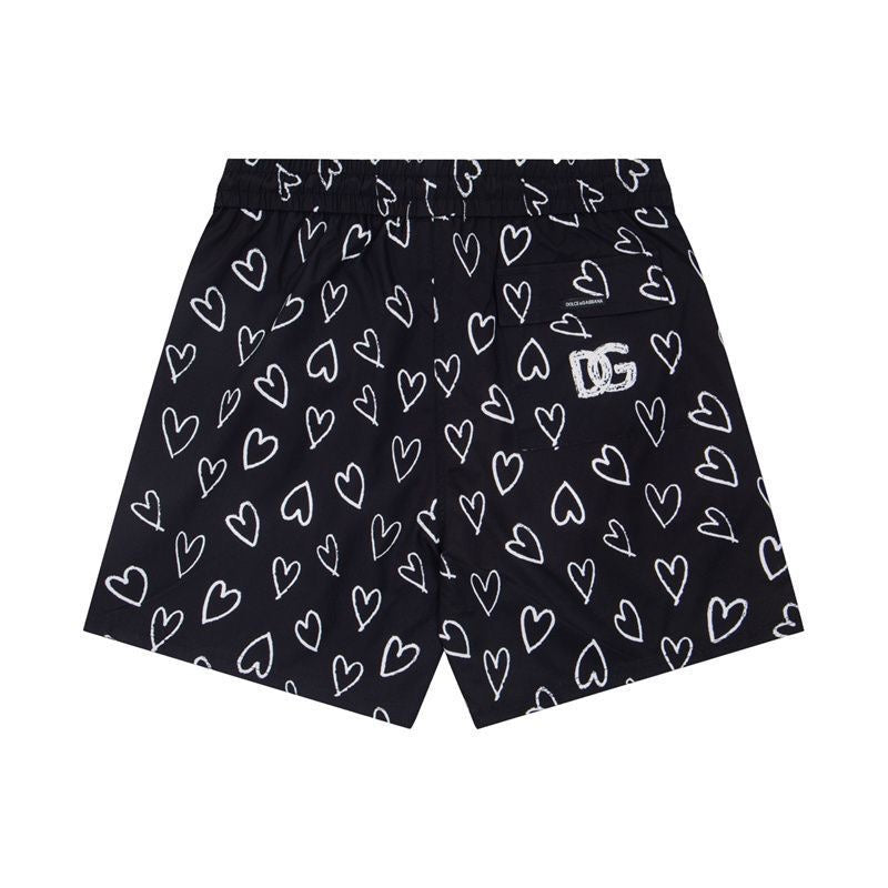 Dolce & Gabbana DG Colorblock Graphic Print Beach Shorts