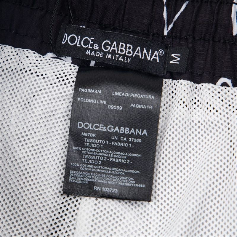 Dolce & Gabbana DG Colorblock Graphic Print Beach Shorts