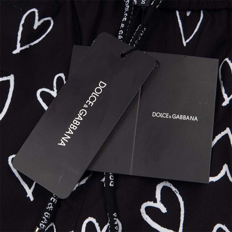 Dolce & Gabbana DG Colorblock Graphic Print Beach Shorts