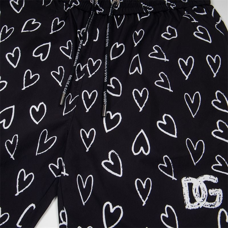 Dolce & Gabbana DG Colorblock Graphic Print Beach Shorts