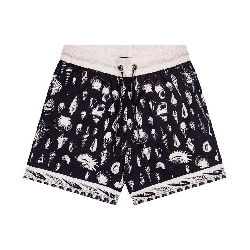 Dolce & Gabbana DG Colorblock Graphic Print Beach Shorts