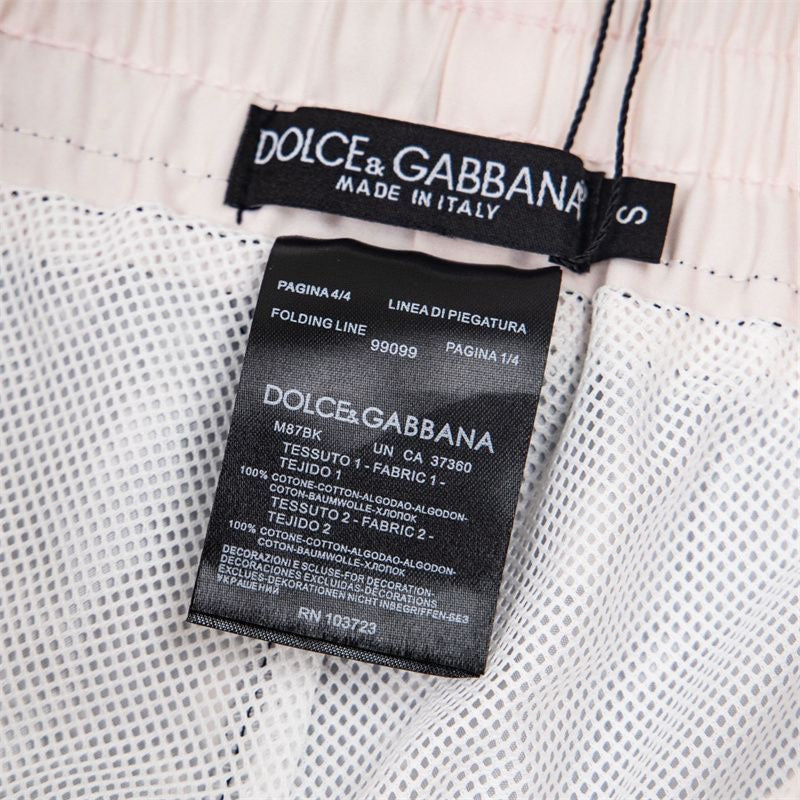 Dolce & Gabbana DG Colorblock Graphic Print Beach Shorts