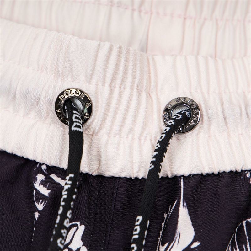 Dolce & Gabbana DG Colorblock Graphic Print Beach Shorts