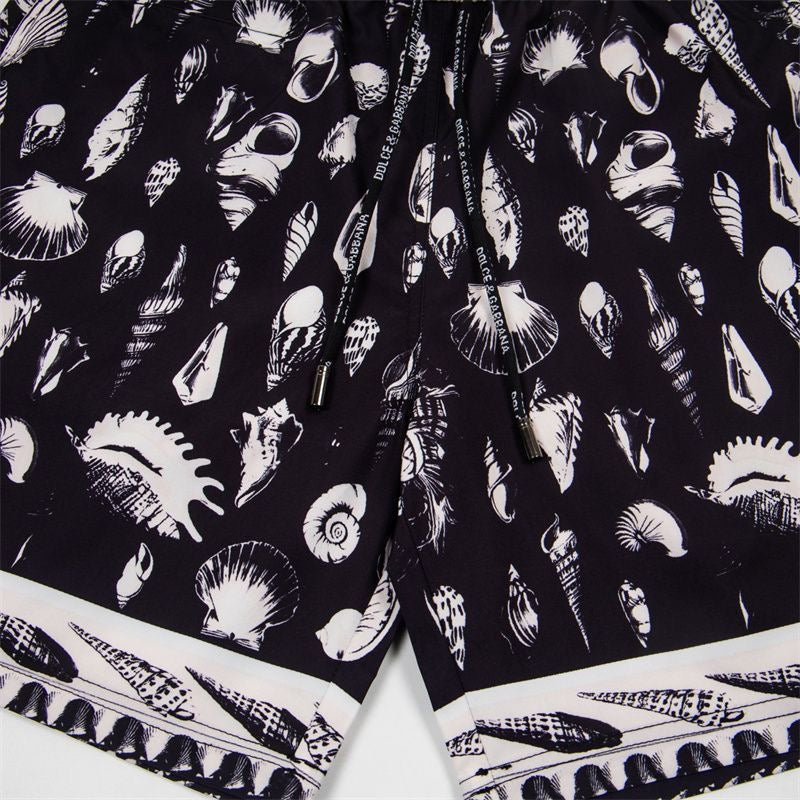 Dolce & Gabbana DG Colorblock Graphic Print Beach Shorts