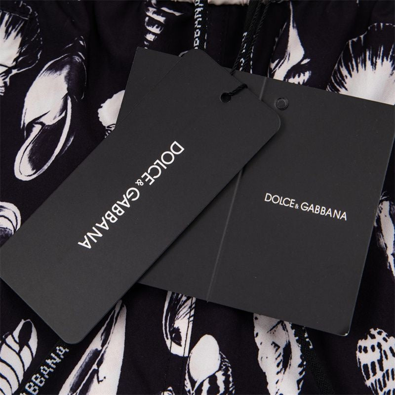 Dolce & Gabbana DG Colorblock Graphic Print Beach Shorts