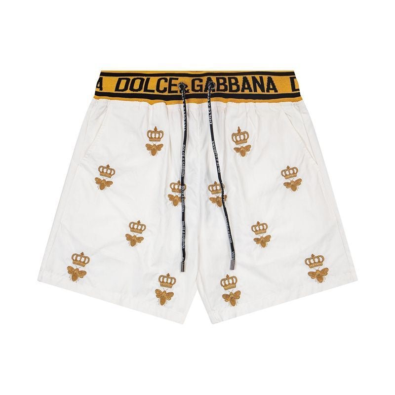 Dolce & Gabbana DG Colorblock Graphic Print Beach Shorts