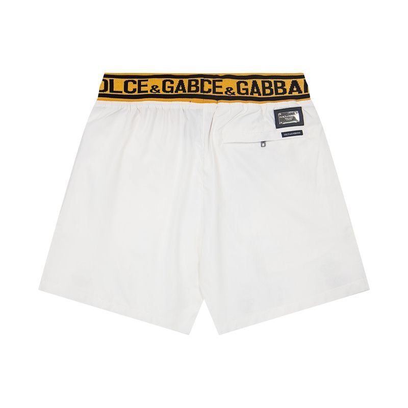 Dolce & Gabbana DG Colorblock Graphic Print Beach Shorts