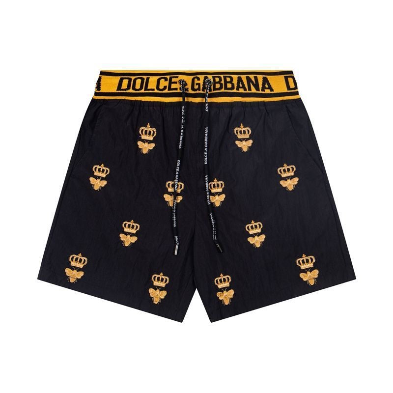 Dolce & Gabbana DG Colorblock Graphic Print Beach Shorts