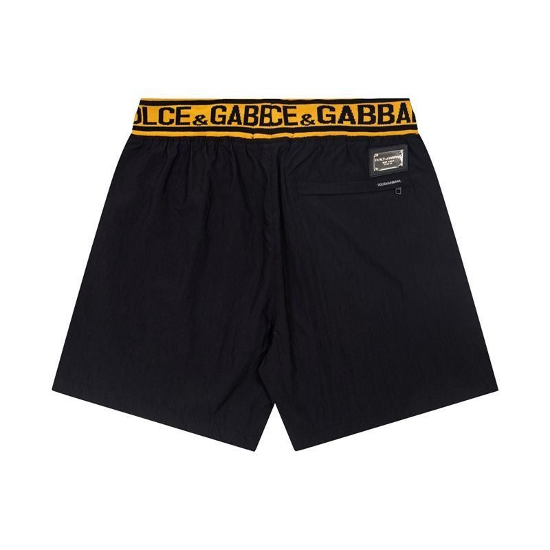 Dolce & Gabbana DG Colorblock Graphic Print Beach Shorts