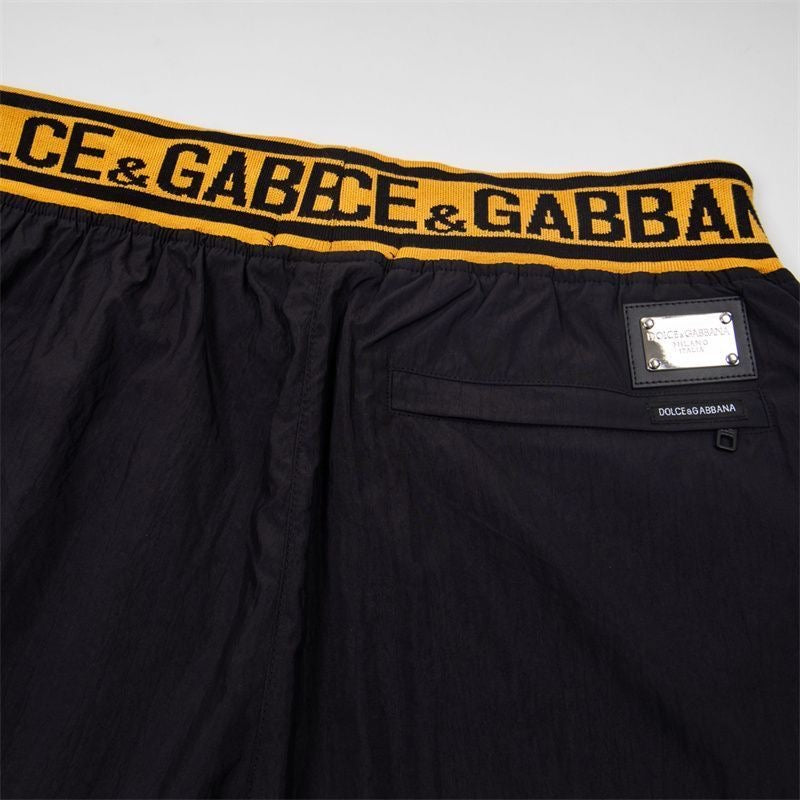 Dolce & Gabbana DG Colorblock Graphic Print Beach Shorts