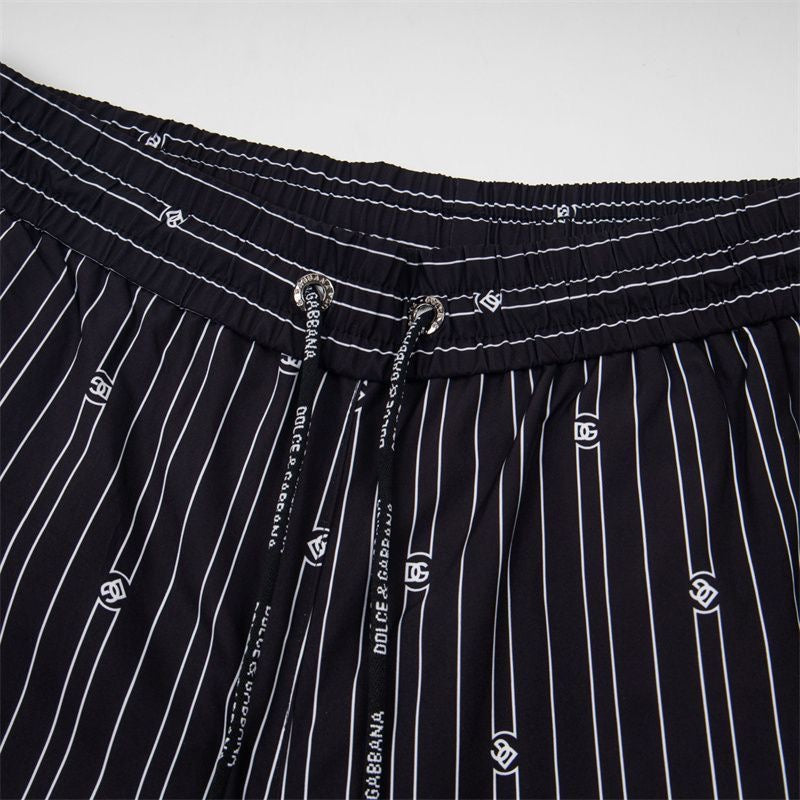 Dolce & Gabbana DG Colorblock Graphic Print Beach Shorts