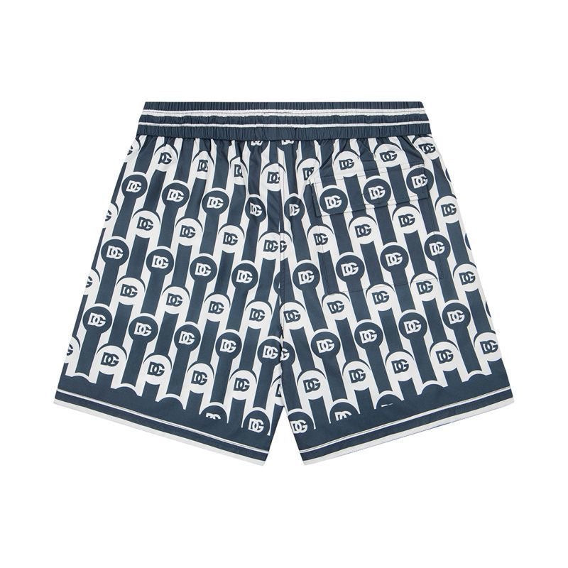 Dolce & Gabbana DG Colorblock Graphic Print Beach Shorts