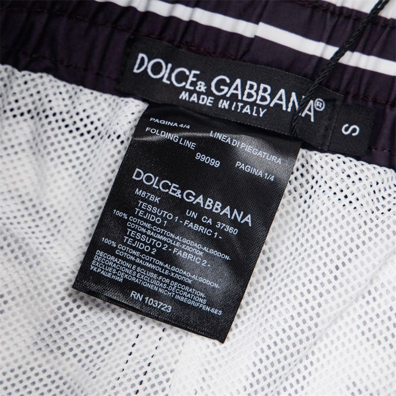 Dolce & Gabbana DG Colorblock Graphic Print Beach Shorts